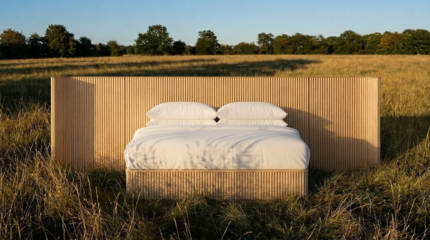 Maison Fluted Bed Extended lifestyle render